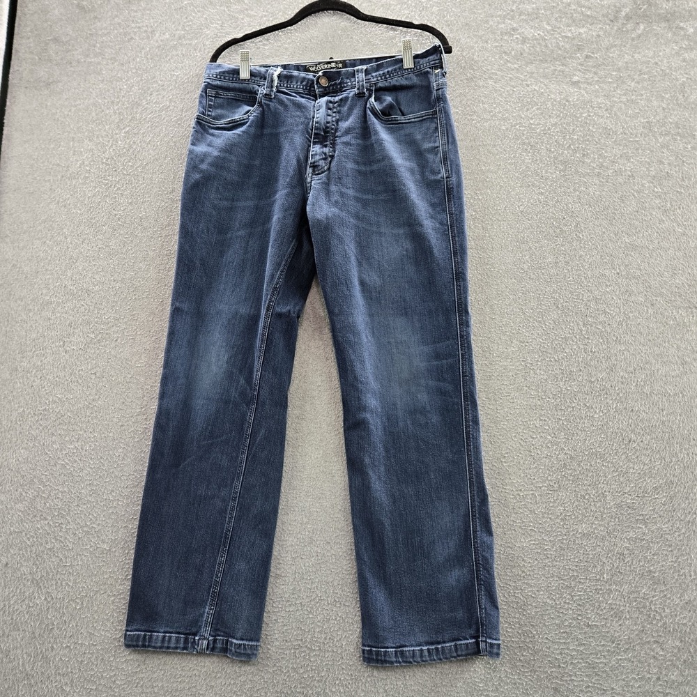 Wolverine FR Men‎ Jeans 34X30 Blue Denim Workwear 30" Inseam